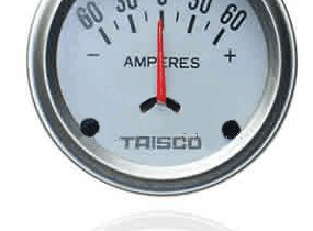 Amperimetro 08899 60x60 Borner Normales 52mm Caratula Blanca