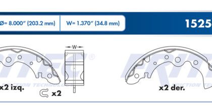 Balata Trasera Nissan Sentra 02-07