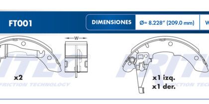 Balata Trasera Chevy Pick Up 99-6