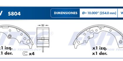 Balata Trasera Toyota Sienna 04-09