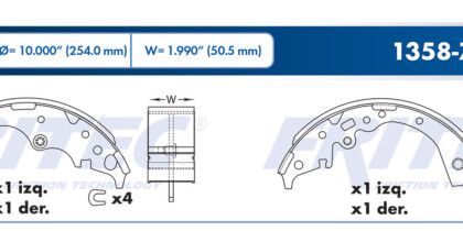 Balata Trasera Toyota Tacoma-Hilux 04-11 6cil
