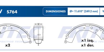 Balata Trasera Toyota Hiace 15-16