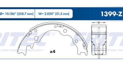 Balata Trasera Dodge H100 2.4 2.5 08-15