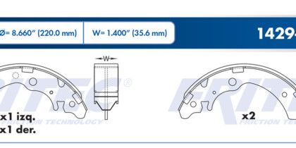 Balata Trasera Honda Accord 3.0 92-07