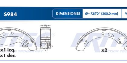 Balata Trasera Ford Fiesta 11-12