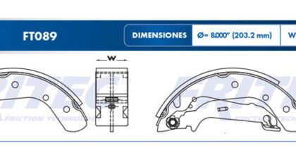 Balata Trasera Ford Fiesta Ikon 1.6 11-15