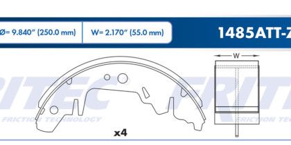 Balata Trasera Chrysler Voyager 96-05 6v