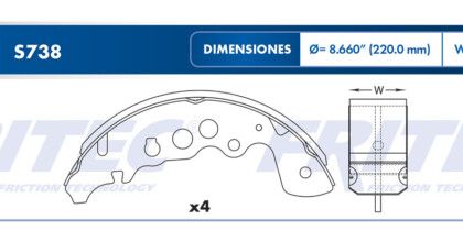 Balata Trasera Chevrolet Tracker 1.6 99-06
