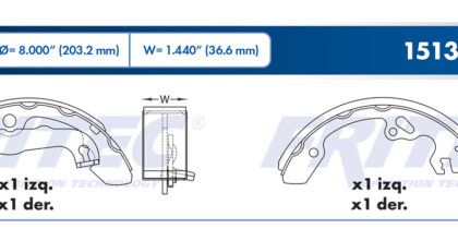 Balata Trasera Ford Focus 00-11