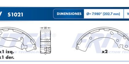 Balata Trasera Dodge Attitude 1.6 12-14
