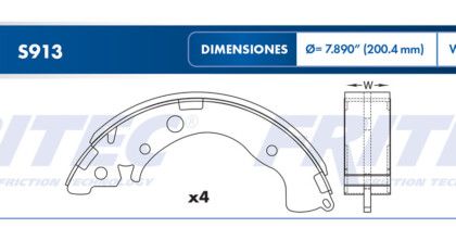Balata Trasera Honda Civic Fit 2.0 06-14