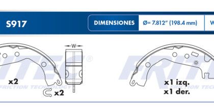 Balata Trasera Toyota Yaris 07-11