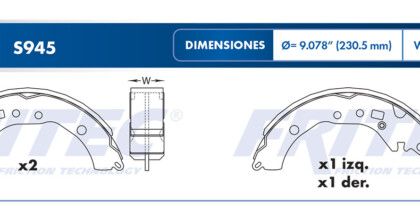 Balata Trasera Toyota Corolla 09-11