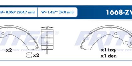 Balata Trasera Toyota Avanza 1.5 07-12