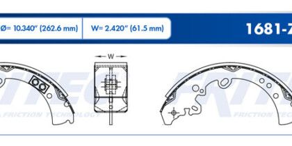 Balata Trasera Toyota Hilux 2.7 05-19