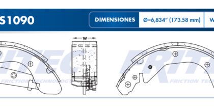 Balata Trasera Aveo 18-19