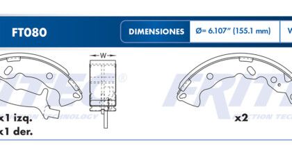 Balata Trasera I-10 12--