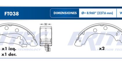 Balata Trasera Renault Kangoo 01-09