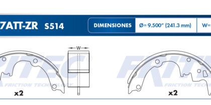 Balata Trasera S-10 4.3 82-03
