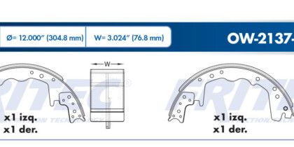 Balata Trasera Ford F-350 5.0 80-00