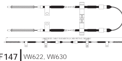 Chicote de Freno Volkswagen Pointer 98-00