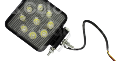 Faro Auxiliar Facia 9 Led Rectangular