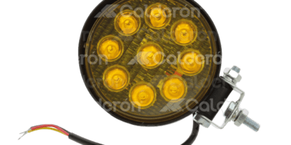 Faro Ambar Redondo con Estrobo 9 Led 60w 10-30v 27w