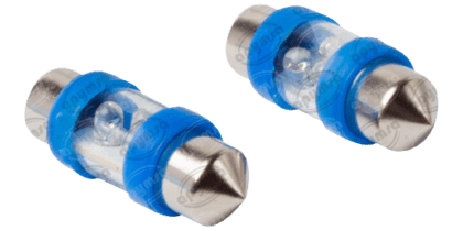 Foco Tipo Fusible Azul 3leds 10x31 (blister 2pzas)