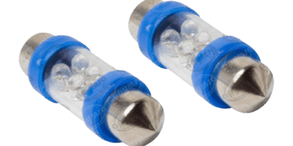 Foco Tipo Fusible Azul 6leds 10x39 (blister 2pzas)