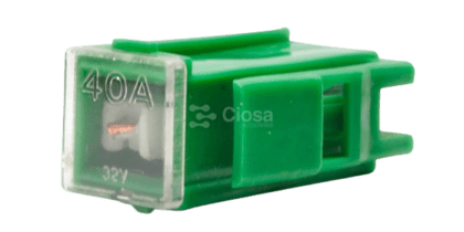 Fusible 40a Muela Hembra Con Grapa Mediano Verde