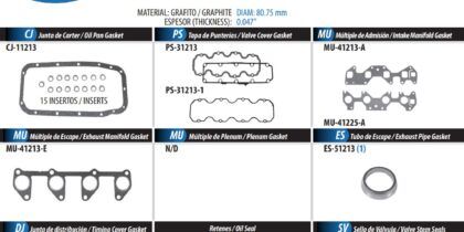 Junta JC-1215 Chevrolet Chevy 1.6 96-01