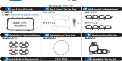 Junta JC-1545-2 Ford Triton 5.4 24 Valvulas 04-06