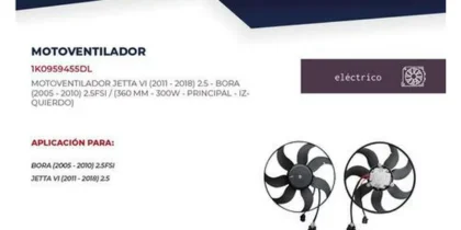 Motoventilador Volkswagen Bora 2.5 05-10 Principal