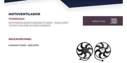 Motoventilador Volkswagen Eurovan Diesel 05--