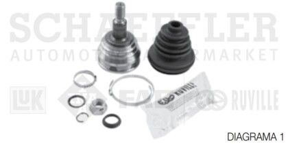 Espiga Lado Rueda Volkswagen Jetta Golf A4 36ext 30int