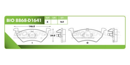 Balatas Delanteras D1641 8868 Dynamik