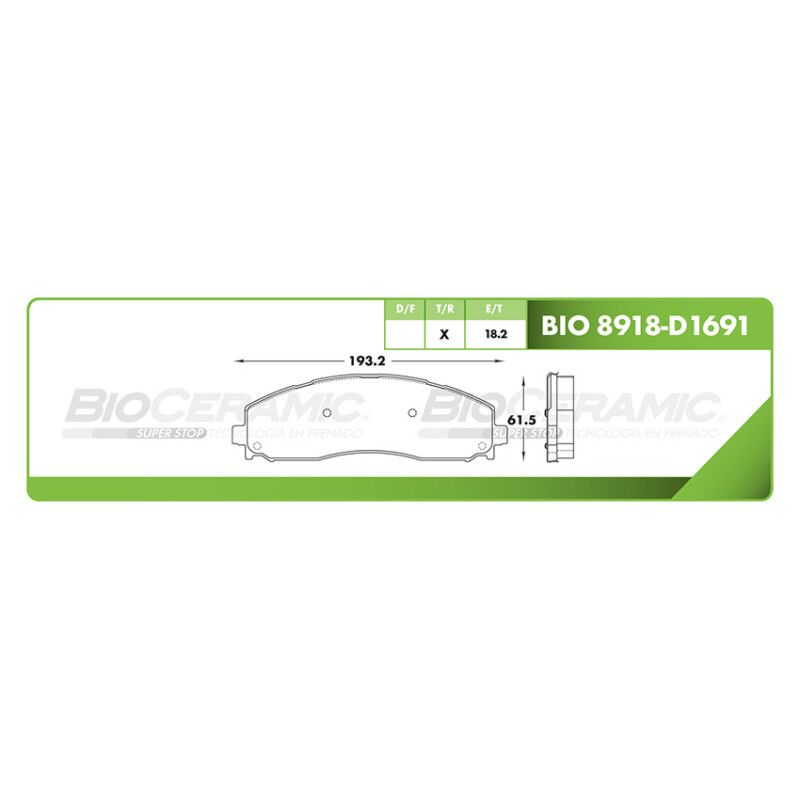 Balatas Traseras Ford F-250 - 350 13-14 - Multirefacciones