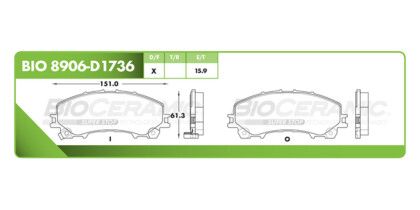Balatas Delanteras Nissan X-trail 14-15