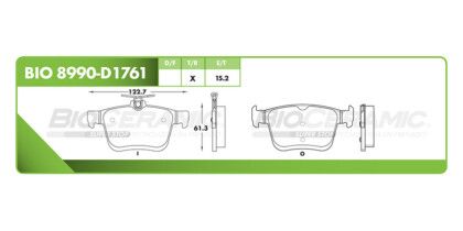 Balatas Traseras D1761 8990