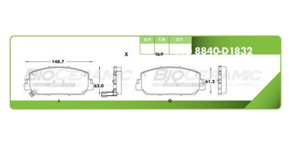 Balatas Delanteras Honda Accord 16-17