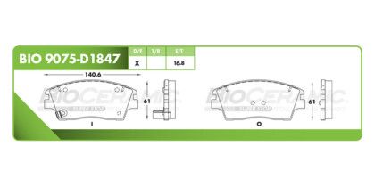 Balatas Delanteras D1847 9075 Dynamik
