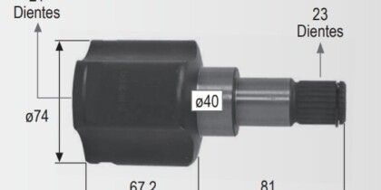 Espiga Ford Fiesta,Ikon,Ka,Courier 01-05 21int.23ext