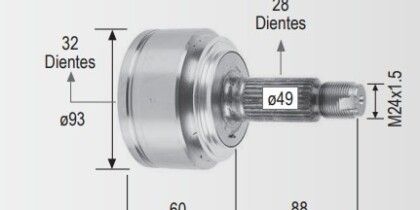 Espiga Lado Rueda Honda Cr-v 2.4 02-06