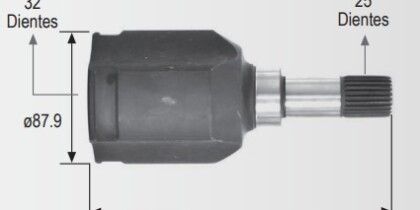 Espiga Dodge Spirit,Shadow,Caravan 91-95 25ext,32int