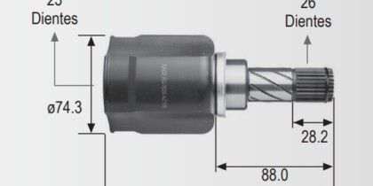 Espiga Nissan Tiida 1.8 06-11