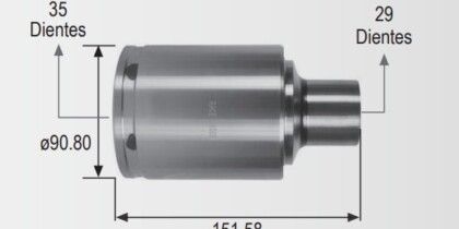 Espiga Jeep Liberty 02-12 35int 29ext