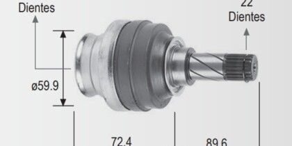 Espiga Chevrolet Corsa 1.8 04-09 Std 22int.22ext