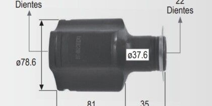 Espiga Renault Kangoo 1.6 14--