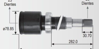 Espiga Ford Focus 00-05 26ext. 23int.