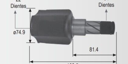 Espiga Chevrolet Aveo - Pontiac G3 1.6 06-13 22int 34ext
